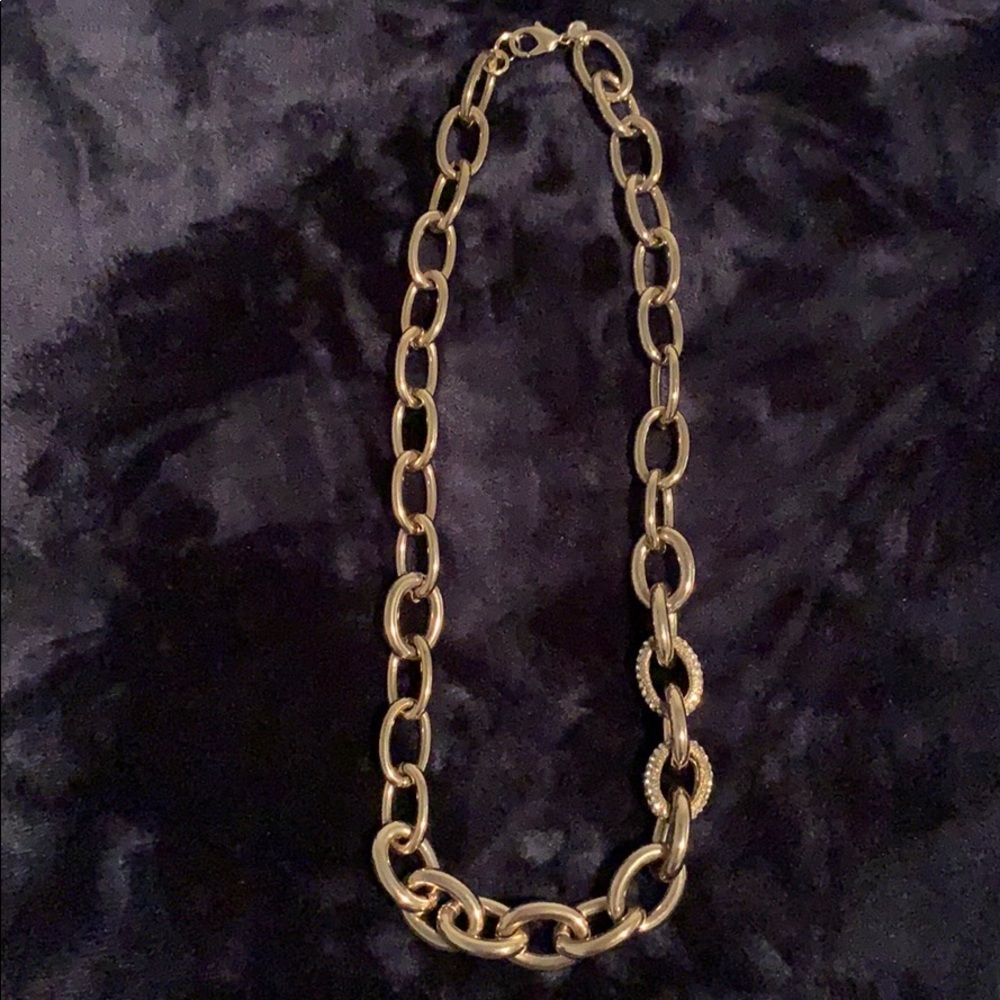 Gold Chain Link Necklace